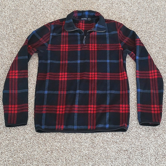 Nautica warm plaid fleece top - Picture 1 of 3